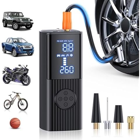 Airmoto Tire Inflator Portable Air Compressor: