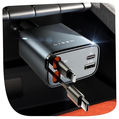 Retractable Car Charger, Car Accessories,