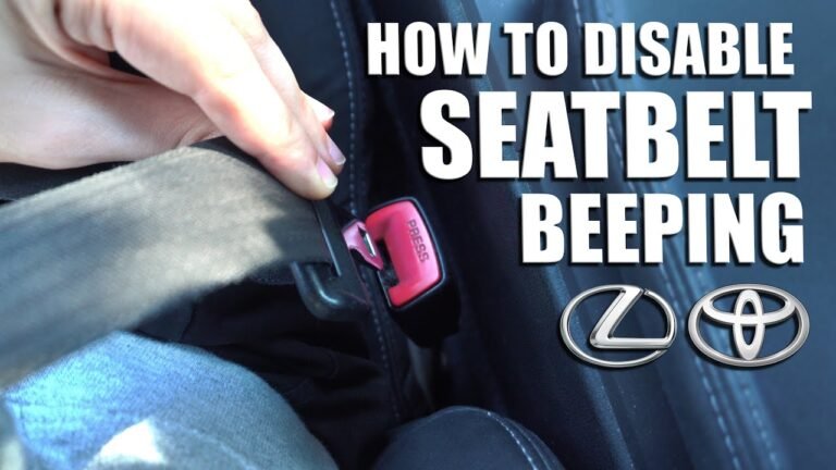 How to Turn off Seatbelt Alarm Toyota Prius 2025