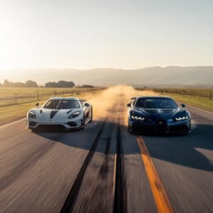 Powerful Koenigsegg Jesko vs Bugatti Chiron Super Sport